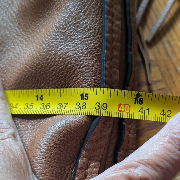 Rebecca Minkoff Purse Isobel Hobo Tote Almond Leather Bag has Magnetic Closer - Picture 6 of 8